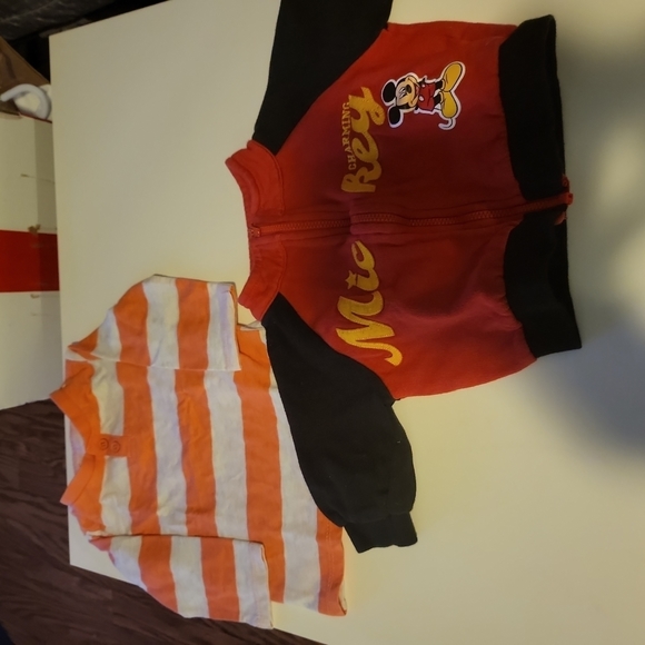 𝅺2 pc set Jacket and Longsleeve 6-12 months Disney and First impressions - Picture 1 of 3
